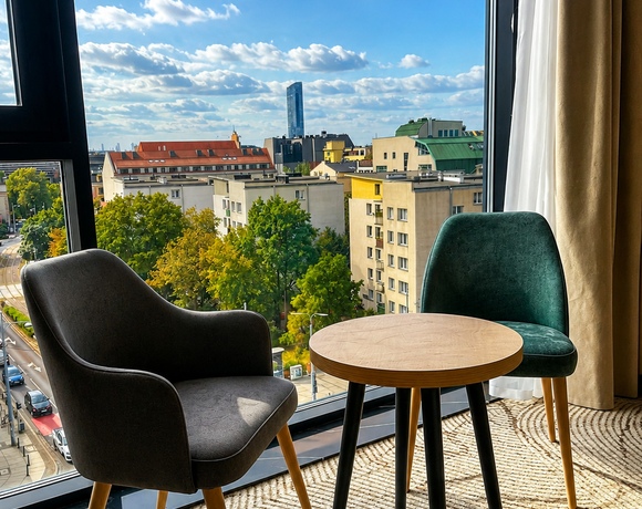 Tower Hotel widok na Wrocław