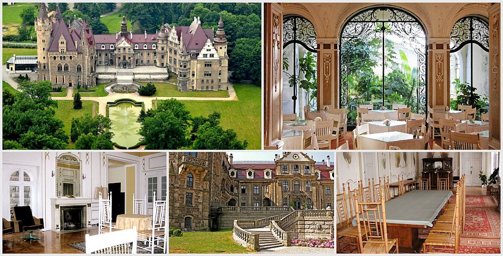 Zamek Moszna Zielina konferencje w pałacu willi dworku